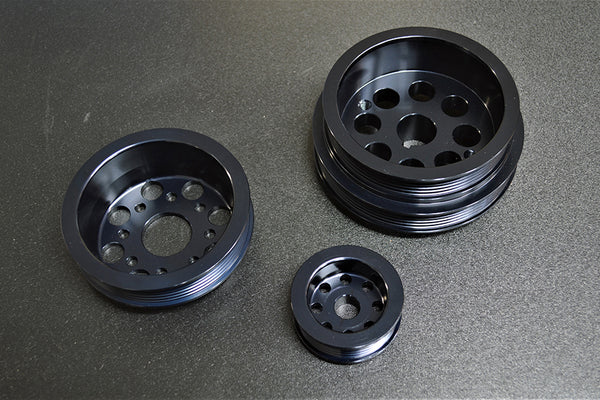 Tec-Art's Toyota Corolla Levin / Trueno (AE86) Factory Diameter Aluminum Pulleys