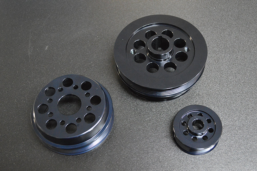 Tec-Art's Toyota Corolla Levin / Trueno (AE86) Factory Diameter Aluminum Pulleys