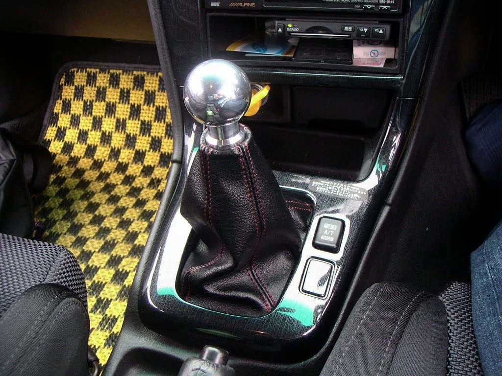 ZOOM ENGINEERING Subaru Legacy (BE / BH) Subaru Legacy BE / BH Automatic Shift Knob with Shift Boot (Black Synthetic Leather Bl)