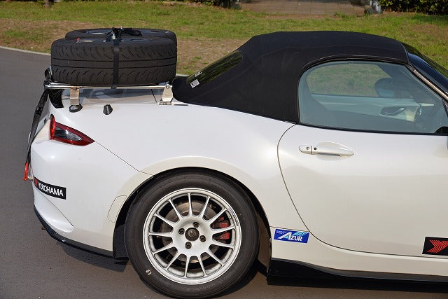 ZOOM ENGINEERING Mazda Roadster (NA to ND) Mazda Roadster Trunk Carrier Single Wheel and Tire Kit