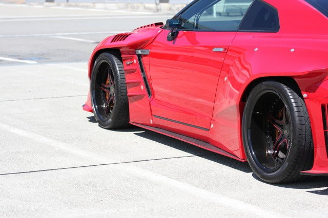 Abflug Nissan GT-R (R35) Side Under Panels (Carbon)