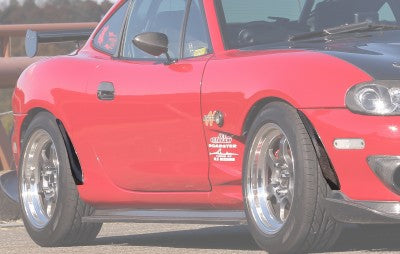 Jet Stream Mazda Roadster (NB1 / NB2) Clubman R Mini spats (FRP, Black Gel Coat) 2