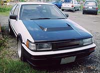D.speed Toyota Sprinter Trueno (AE86) Aero Shape Bonnet (FRP)