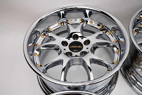 SSR Agle Strusse 17" 9.5J 0, 8.5J 0 (5x114.3) *Triple Chrome Plated*