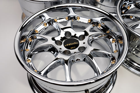 SSR Agle Strusse 17" 9.5J 0, 8.5J 0 (5x114.3) *Triple Chrome Plated*