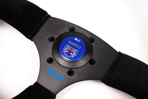 345mm SARD D-Shape Suede Steering Wheel