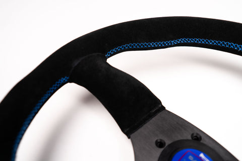 345mm SARD D-Shape Suede Steering Wheel