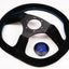 345mm SARD D-Shape Suede Steering Wheel