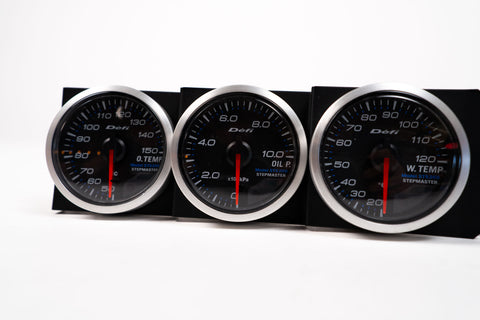 Defi Stepmaster 52mm / 3-Piece Gauge Set