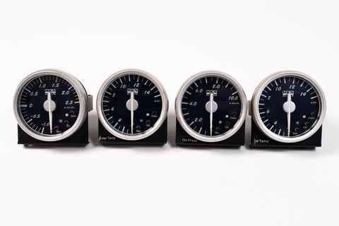 HKS Direct Bright Meter 60mm / Navy 4-Piece Gauge Set