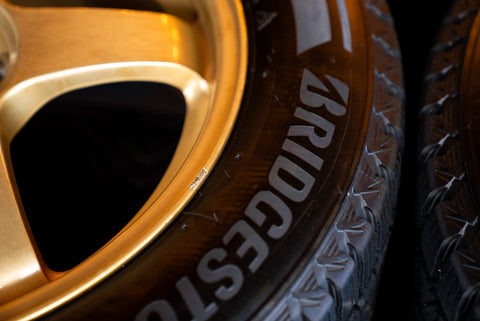 Subaru STI Rays Engineering B20 17" 7J +48 (5x100) with 225/60 Bridgestone Tires
