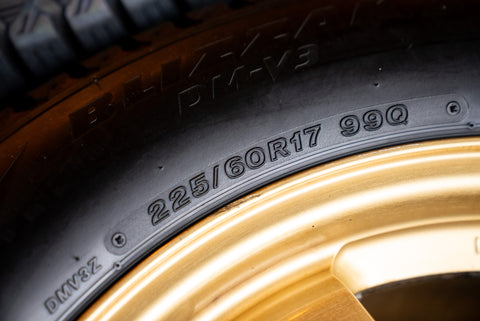 Subaru STI Rays Engineering B20 17" 7J +48 (5x100) with 225/60 Bridgestone Tires