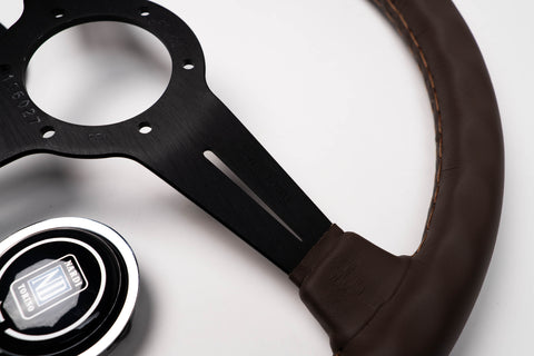 360mm Nardi Classic Brown Leather