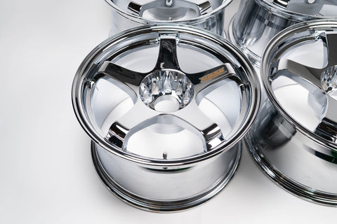 URAS NS-01 17" 9.5J +15 (5x114.3) *Triple Chrome Plated*