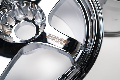 URAS NS-01 17" 9.5J +15 (5x114.3) *Triple Chrome Plated*