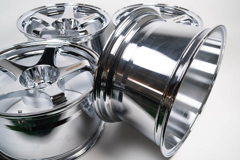 URAS NS-01 17" 9.5J +15 (5x114.3) *Triple Chrome Plated*