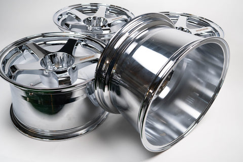 URAS NS-01 17" 9.5J +15 (5x114.3) *Triple Chrome Plated*