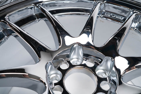 WORK CR Kai 17" 9J +17, 9J +28  (5x114.3) *Triple Chrome Plated*