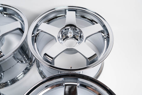 M2 Hanbai DT05R 17" 9.5J +30 (4x114.3) *Triple Chrome Plated*
