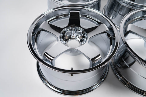 M2 Hanbai DT05R 17" 9.5J +30 (4x114.3) *Triple Chrome Plated*