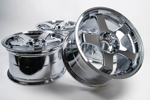 M2 Hanbai DT05R 17" 9.5J +30 (4x114.3) *Triple Chrome Plated*