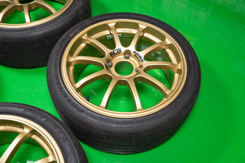 Yokohama Advan RCIII Super Tarmac 17" 7J +45 (4x100) *Bridgestone Potenza RE-71RS Tires Included*