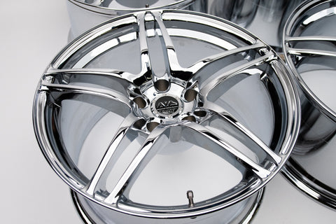 Yokohama AVS Model 5 18" 10J +19 (5x114.3) *Triple Chrome Plated*