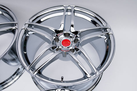 Yokohama AVS Model 5 18" 10J +19, 9J +20 (5x114.3) *Triple Chrome Plated*