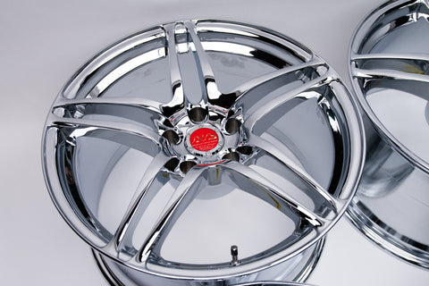 Yokohama AVS Model 5 18" 10J +19, 9J +20 (5x114.3) *Triple Chrome Plated*