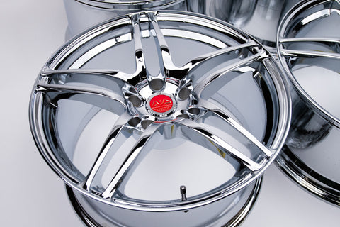 Yokohama AVS Model 5 18" 10J +19, 9J +20 (5x114.3) *Triple Chrome Plated*