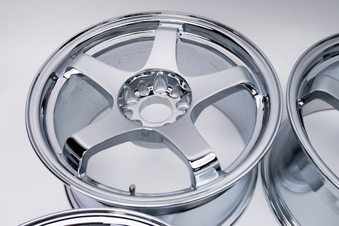 URAS NS-01 17" 9J +30 (5x114.3) *Triple Chrome Plated*