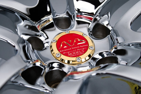 Yokohama AVS Model 5 17" 9J +22, 9J +35 (5x114.3) *Triple Chrome Plated*