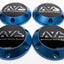 Yokohama AVS Model 6 Reproduction Center Caps *Anodized Blue*