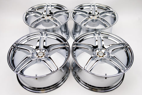 AVS Model 5 19" 10J +19, 9J +35 (5x114.3) *Triple Chrome Plated*