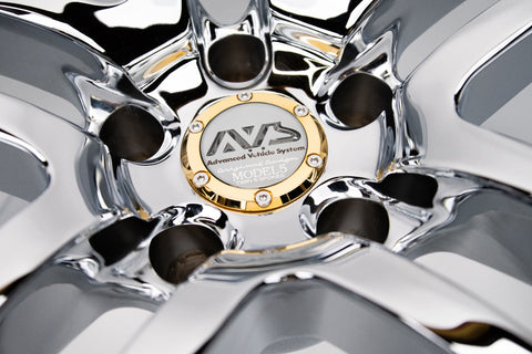 AVS Model 5 19" 10J +19, 9J +35 (5x114.3) *Triple Chrome Plated*