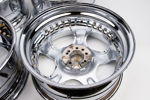 Garson Ryugi 17" 8J +32 (4x100 & 5x100) *Triple Chrome Plated*