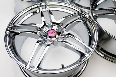 AVS Model 5 18" 9J +35, 8J +30 (5x114.3) *Triple Chrome Plated*