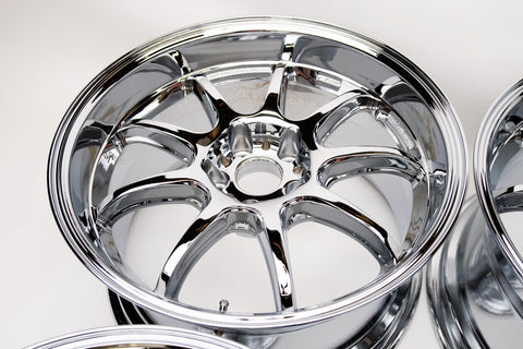 WORK D9R 18" 9.5J +12 (5x114.3) *Triple Chrome Plated*