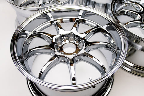 WORK D9R 18" 9.5J +12 (5x114.3) *Triple Chrome Plated*