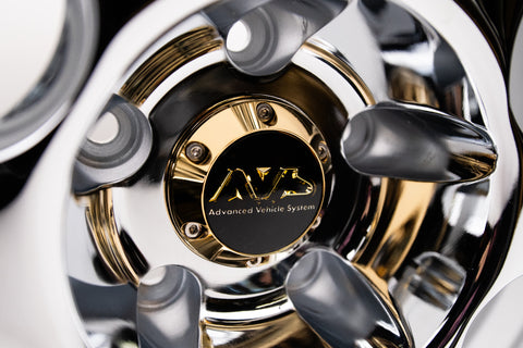 AVS Model 6 17" 9J +35, 8J +35 (5x114.3) *Triple Chrome Plated*