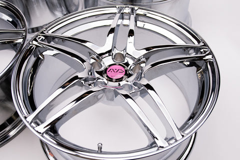 AVS Model 5 18" 9J +35, 8J +30 (5x114.3) *Triple Chrome Plated*