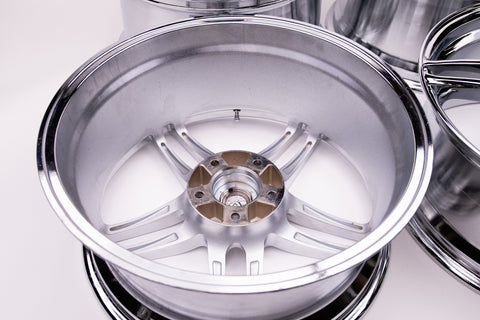 AVS Model 5 18" 9J +35, 8J +30 (5x114.3) *Triple Chrome Plated*