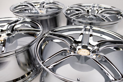 AVS Model 5 18" 10J +19, 9J +10 (5x114.3) *Triple Chrome Plated*