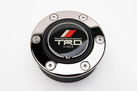 TRD Horn Button *Black Chrome Trim Ring* for NARDI