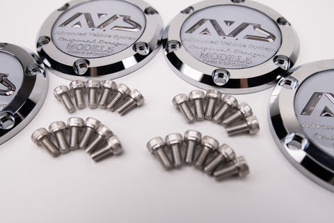 Yokohama AVS Model 5 Reproduction Center Caps *Chrome Plated*