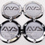 Yokohama AVS Model 5 Reproduction Center Caps *Chrome Plated*