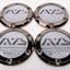 Yokohama AVS Model 5 Reproduction Center Caps *Black Chrome Plated*