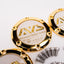 Yokohama AVS Model 5 Reproduction Center Caps *24k Gold Plated / White*