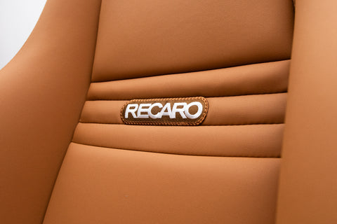 Recaro LS Tan Seat Pair *Reupholstered*