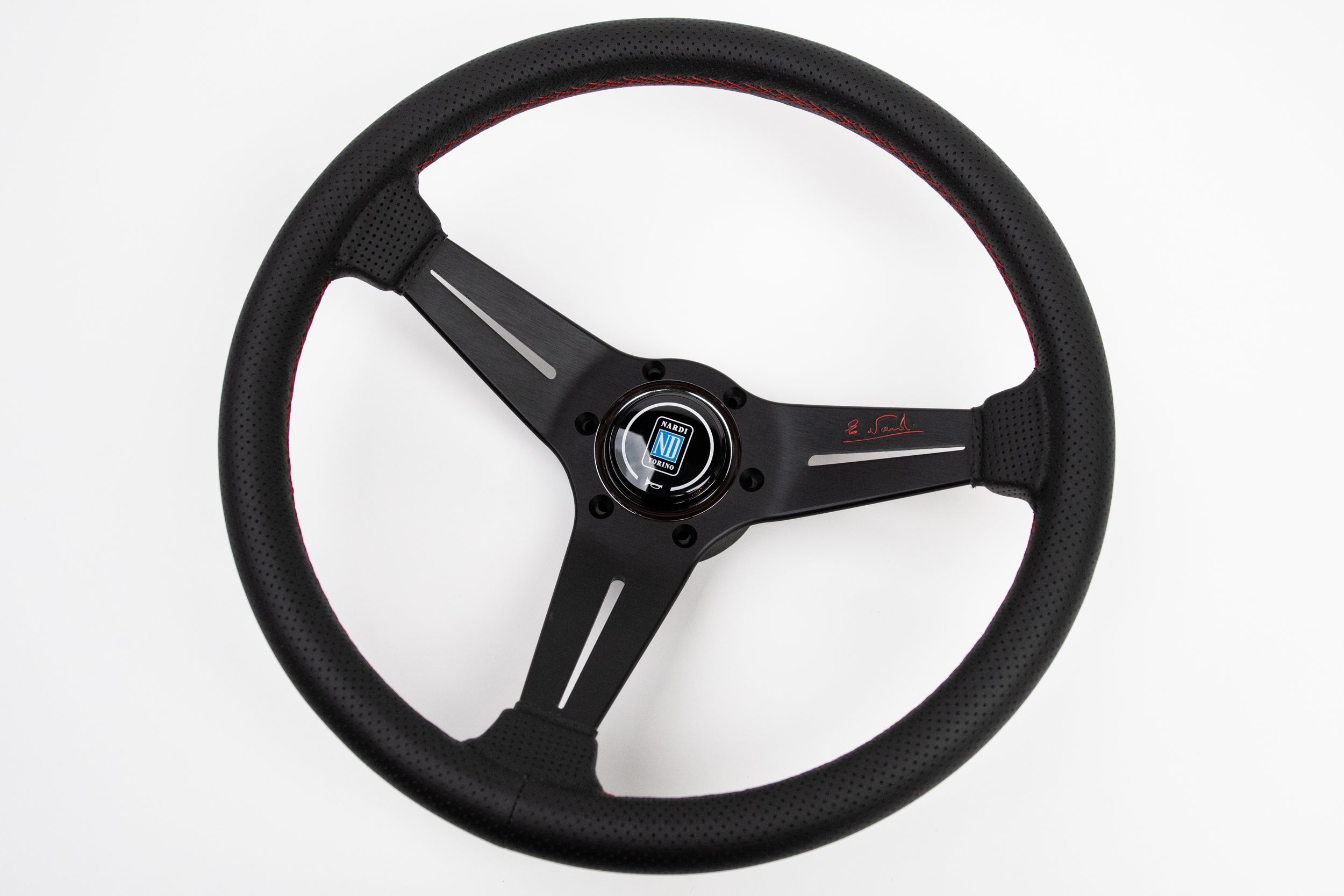 ナルディラリーディープコーン 350mm 「レッドロゴ限定版 FET日本